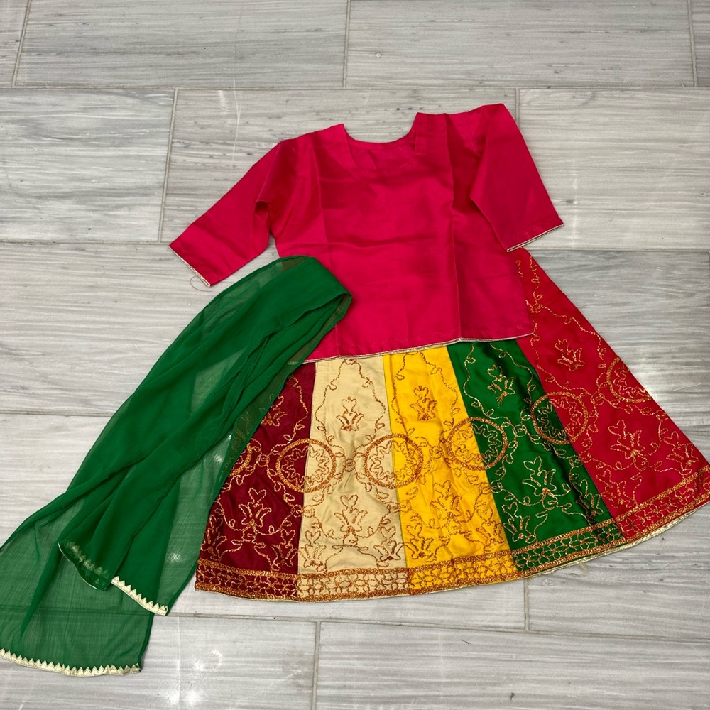 Kids Indian Pakistani lehnga outfit set